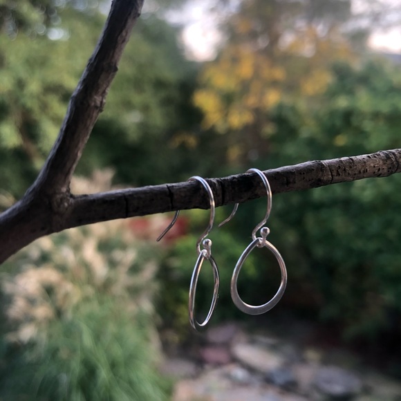 COPY - COPY - COPY - Sterling Silver petal Earrings - Picture 5 of 8